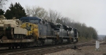 CSX 31 is a trailing unit on NS train 11R heading for the signals